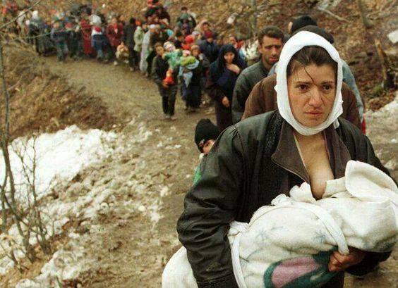 Look at the faces of mothers- you will see Maternal Fright. Balkan War 1991-94